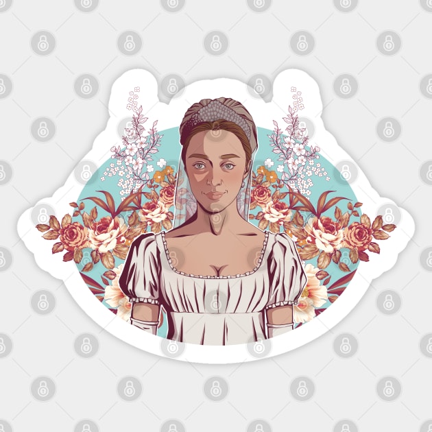 Daphne Bridgerton fanart Sticker by crisshasart